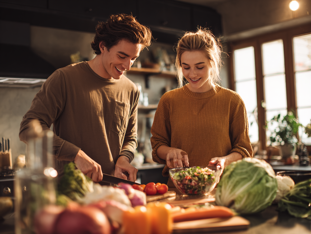 Процес приготування здорової їжі